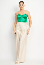 Load image into Gallery viewer, Rhinestone Strap Sweetheart Bodysuit