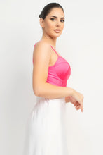 Load image into Gallery viewer, Rhinestone Strap Sweetheart Bodysuit