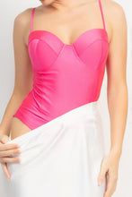 Load image into Gallery viewer, Rhinestone Strap Sweetheart Bodysuit