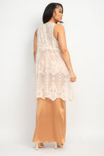 Load image into Gallery viewer, Sheer Embroidered Lace Vest