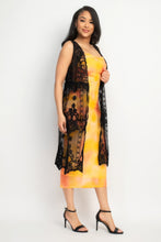 Load image into Gallery viewer, Sheer Embroidered Lace Vest