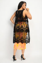 Load image into Gallery viewer, Sheer Embroidered Lace Vest