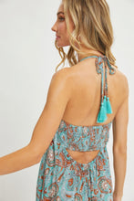 Load image into Gallery viewer, Halter Paisley Border Dress
