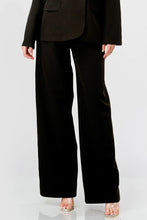 Load image into Gallery viewer, Luxe Stretch Woven Loose Fit Blazer And Wide Legs Pants Semi Formal Set