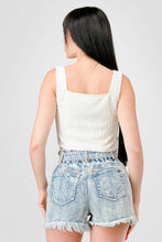 Load image into Gallery viewer, Crinkle Stretch Knit Sweetheart Hooked Bustier Cropped Top