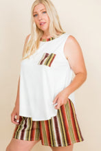 Load image into Gallery viewer, Plus Size Solid Sleeveless French Terry Tank Top