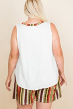 Load image into Gallery viewer, Plus Size Solid Sleeveless French Terry Tank Top