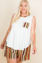 Load image into Gallery viewer, Plus Size Solid Sleeveless French Terry Tank Top