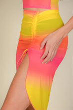 Load image into Gallery viewer, Sexy Sheer Mesh Drawstring Ruched Skirt