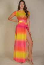 Load image into Gallery viewer, High Split Mesh Sheer Maxi Skirt