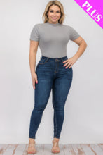 Load image into Gallery viewer, Plus Size Ribbed Short Sleeve Bodysuit
