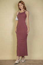 Load image into Gallery viewer, Ribbed Mermaid Hem Camisole Maxi Dress