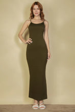 Load image into Gallery viewer, Ribbed Mermaid Hem Camisole Maxi Dress