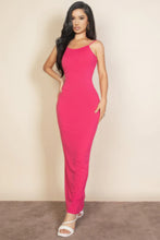 Load image into Gallery viewer, Ribbed Mermaid Hem Camisole Maxi Dress