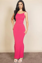 Load image into Gallery viewer, Ribbed Mermaid Hem Camisole Maxi Dress