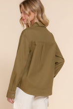 Load image into Gallery viewer, Button Down Cotton Denim Shacket