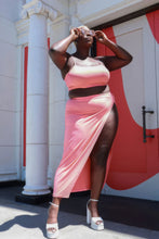 Load image into Gallery viewer, Plus Size Crop Cami & Split Thigh Maxi Skirt Set