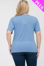 Load image into Gallery viewer, Plus Size Basic Short Sleeve T-shirt