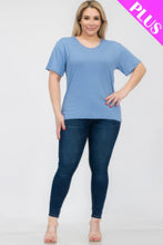 Load image into Gallery viewer, Plus Size Basic Short Sleeve T-shirt