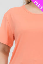 Load image into Gallery viewer, Plus Size Basic Short Sleeve T-shirt