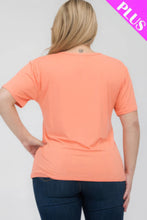 Load image into Gallery viewer, Plus Size Basic Short Sleeve T-shirt