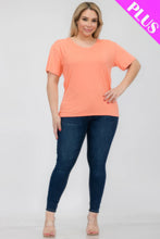 Load image into Gallery viewer, Plus Size Basic Short Sleeve T-shirt