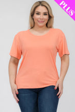 Load image into Gallery viewer, Plus Size Basic Short Sleeve T-shirt