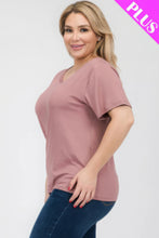 Load image into Gallery viewer, Plus Size Basic Short Sleeve T-shirt