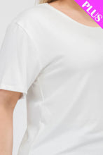 Load image into Gallery viewer, Plus Size Basic Short Sleeve T-shirt
