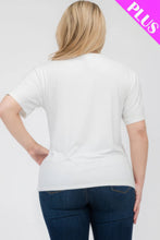 Load image into Gallery viewer, Plus Size Basic Short Sleeve T-shirt