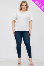 Load image into Gallery viewer, Plus Size Basic Short Sleeve T-shirt