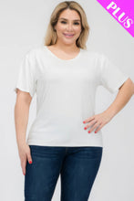 Load image into Gallery viewer, Plus Size Basic Short Sleeve T-shirt