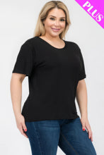 Load image into Gallery viewer, Plus Size Basic Short Sleeve T-shirt