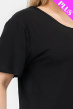 Load image into Gallery viewer, Plus Size Basic Short Sleeve T-shirt