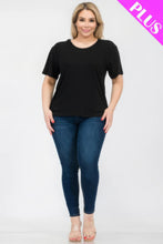 Load image into Gallery viewer, Plus Size Basic Short Sleeve T-shirt