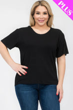 Load image into Gallery viewer, Plus Size Basic Short Sleeve T-shirt