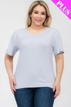 Load image into Gallery viewer, Plus Size Basic Short Sleeve T-shirt