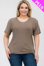 Load image into Gallery viewer, Plus Size Basic Short Sleeve T-shirt