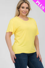 Load image into Gallery viewer, Plus Size Basic Short Sleeve T-shirt