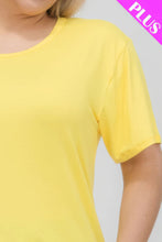 Load image into Gallery viewer, Plus Size Basic Short Sleeve T-shirt