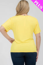 Load image into Gallery viewer, Plus Size Basic Short Sleeve T-shirt