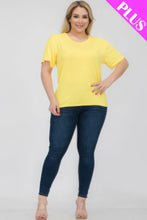 Load image into Gallery viewer, Plus Size Basic Short Sleeve T-shirt