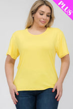 Load image into Gallery viewer, Plus Size Basic Short Sleeve T-shirt
