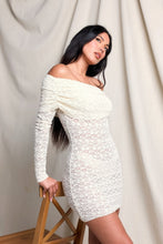 Load image into Gallery viewer, Off Shoulder Lace Dress