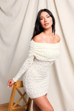 Load image into Gallery viewer, Off Shoulder Lace Dress