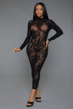 Load image into Gallery viewer, Long Sleeve Innocent Touch Laced Dress