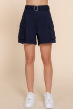 Load image into Gallery viewer, Belted Cargo Shorts