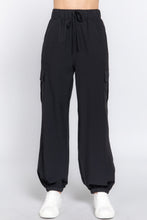 Load image into Gallery viewer, Light Weight Stretch Woven Cargo Jogger Pants