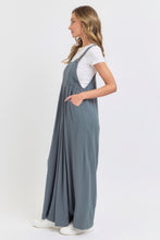 Load image into Gallery viewer, Adjustable Strap Overall Wide Leg Jumpsuit