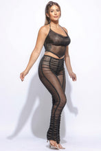 Load image into Gallery viewer, Halter Top Ruched Pants Set